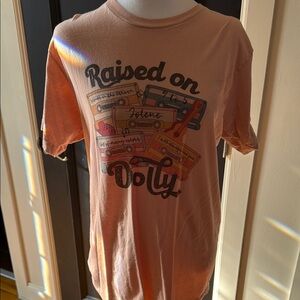 Raised on Dolly T-Shirt - Peach
